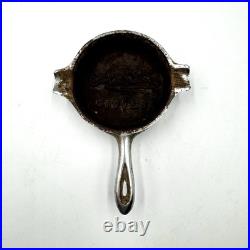 Rare Martin Stoves Cast Iron Advertising Skillet Ashtray Antique