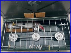 Rare NEW Coleman 3 Burner Powerhouse 428-700 Dual Fuel Stove. NEVER USED