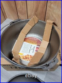 Rare Nos. Vintage #8 Cast Iron Atlanta Stove Works Cast Iron Dutch Oven New