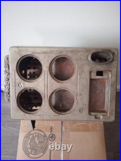 Rare Vintage Cast Iron Royal Kenton Brand Toy Salesman Sample Stove Nickel Plate