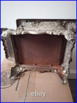 Rare Vintage Cast Iron Royal Kenton Brand Toy Salesman Sample Stove Nickel Plate