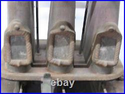 Rare Vintage Sad Iron 3 Burner Florence Cast Iron Kerosene Heater Stove USA