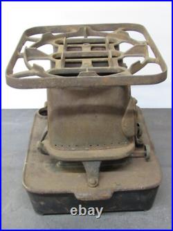 Rare Vintage Sad Iron 3 Burner Florence Cast Iron Kerosene Heater Stove USA