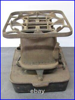 Rare Vintage Sad Iron 3 Burner Florence Cast Iron Kerosene Heater Stove USA