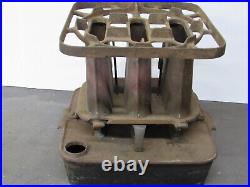 Rare Vintage Sad Iron 3 Burner Florence Cast Iron Kerosene Heater Stove USA
