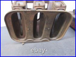 Rare Vintage Sad Iron 3 Burner Florence Cast Iron Kerosene Heater Stove USA