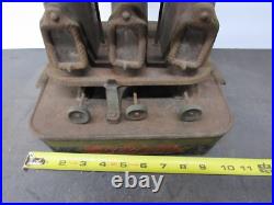 Rare Vintage Sad Iron 3 Burner Florence Cast Iron Kerosene Heater Stove USA