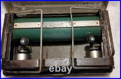 Rare Vintage US Military COLEMAN Two Burners Stove MODEL 523 USA Made. Carry Box