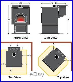 Reading Stove Company The Allegheny RS-96S Hard Coal Stoker Stove
