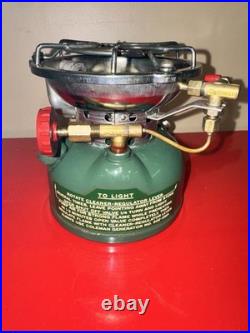 Rebuilt/Tested Coleman Model 502 Cook Stove With Kit Pot And Frying Pan 1969