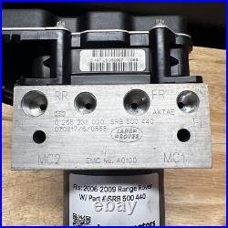 Refurbished ABS Brake Pump Module 2006 2009 Range Rover SRB 500 440 Refurbished ABS Brake Pump Module 2006 2009 Range Rover SRB 500 440