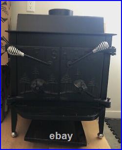 Refurbished Fisher Wood Stove Grandma Bear Original Paper Work