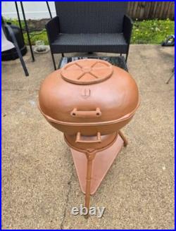 Restored Rare Collectors Antique Vintage Atlanta Stove Works Deluxe Cue Grill
