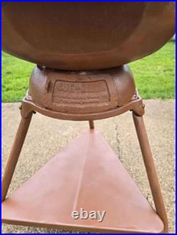 Restored Rare Collectors Antique Vintage Atlanta Stove Works Deluxe Cue Grill