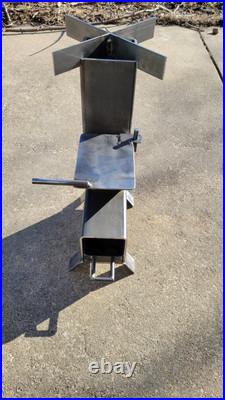 Rocket Stove Portable 4 Camping Prepping Wood Burn Outdoor Cook Travel Inferno Rocket Stove Portable 4 Camping Prepping Wood Burn Outdoor Cook Travel Inferno