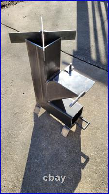 Rocket Stove Portable 4 Camping Prepping Wood Burn Outdoor Cook Travel Inferno Rocket Stove Portable 4 Camping Prepping Wood Burn Outdoor Cook Travel Inferno