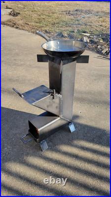 Rocket Stove Portable 4 Camping Prepping Wood Burn Outdoor Cook Travel Inferno Rocket Stove Portable 4 Camping Prepping Wood Burn Outdoor Cook Travel Inferno