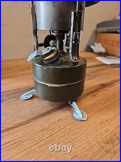 Rogers Akron Ohio 1966 Date U. S. Military M-1950 Camp Pocket Field Gas Stove