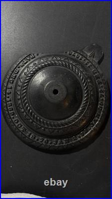 Round Potbelly Stove 1873 Swing Top Hard To Find Rare! Antique, Vintage T01