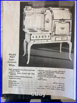 SOLD! Restored 1924 Hotpoint Stove Model RS67 Super Automatic White