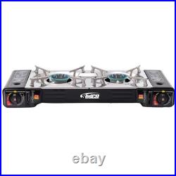 Sedco 60,000 Btu Dual Burner Propane And Butane Portable Camp Gas Stove Sd-gs200