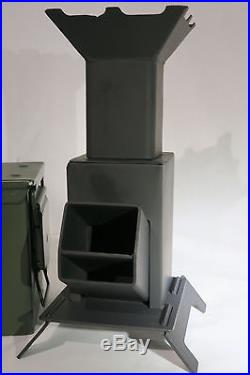 Shadrach Portable Rocket Stove in Ammo Can for Cooking
