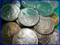 Silver Peace Dollar Cull Lot of 20 S$1 Mix Dates and Mints Range 1922 to 1935