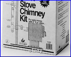 Simpson Dura-Vent Black/Silver Chimney Exhaust Vent Kit 3-in Pellet Stove Pipe