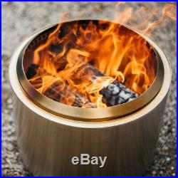 Solo Stove Bonfire Fire Pit Less Smoke, Modern Stainless Steel Design