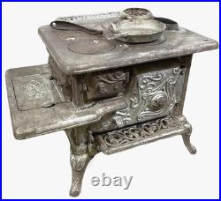 Southern Belle Salesman Sample Stove Cast Iron Antique with Burners Grates & More