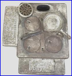 Southern Belle Salesman Sample Stove Cast Iron Antique with Burners Grates & More