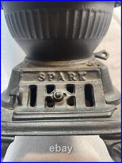 Spark Cast Iron Pot Belly Stove Salesman Sample 14Vintage
