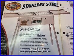 Stainless Portable Dual Burner Propane Sea of Cortez Camping Stove