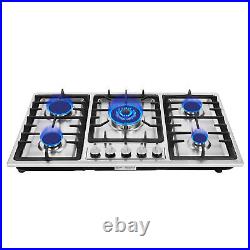 Stainless Steel 5 Burners Stove Top Built-In Gas Propane Stove Cooktop Stove USA