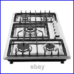 Stainless Steel 5 Burners Stove Top Built-In Gas Propane Stove Cooktop Stove USA