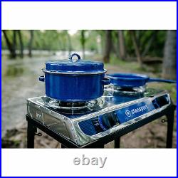 Stansport 30000 BTU Propane Stove with Stand Camping Outdoor Rotary Flame READ