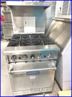 Stove 4 B / Imperial IR-4 Burner Combo with Oven with Thermostat / Gas Unit # 1