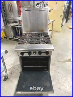 Stove 4 Burners American Range AR424 Gas with Oven/ Thermostat Control Oven