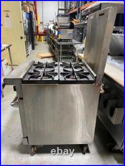 Stove 4 Burners American Range AR424 Gas with Oven/ Thermostat Control Oven