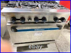 Stove/ Radiance TAR-6 Burner Commercial Range/ Gas