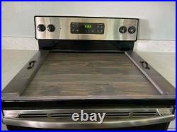 Stove Top Cover Guard Noodle Board Rustic Solid Wood Custom Made