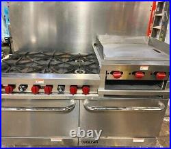 Stove Vulcan V260 V-Series 60 6 Burner Range with 2 Ovens 24 Griddle / Broiler