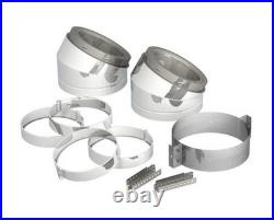 Supervent 6 ID Class-A Double Wall 15° Elbow Kit Insulated Stove Pipe Support