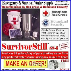 Survival Still vs the NEW Auto Scald FREE SurvivorStill 18g/day with SS Stove