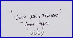 TOM HAAS painting'San Juan Range' oil 11x14 Colorado wild horses ranch winter