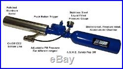 T-shirt gun launcher cannon 150' range! Aluminum 68P3 with CO2 bottomline + 12oz