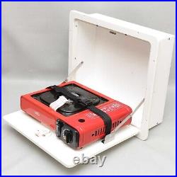 Teak Isle Boat Stove with Storage Box 183260-14318 Rinker Off White