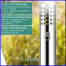 Tent Stove Portable Camping Stove Burning Stove With Chimney Pipes for Camping