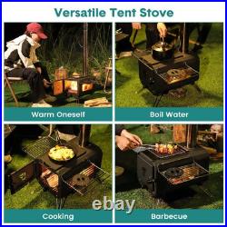 Tent Stove Portable Camping Stove Burning Stove With Chimney Pipes for Camping