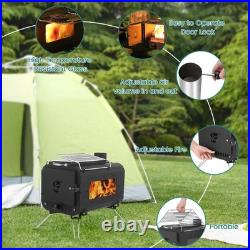 Tent Stove Portable Camping Stove Burning Stove With Chimney Pipes for Camping